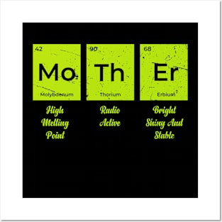 Womens Mother Periodic Table Elements of a Mother's Day Posters and Art